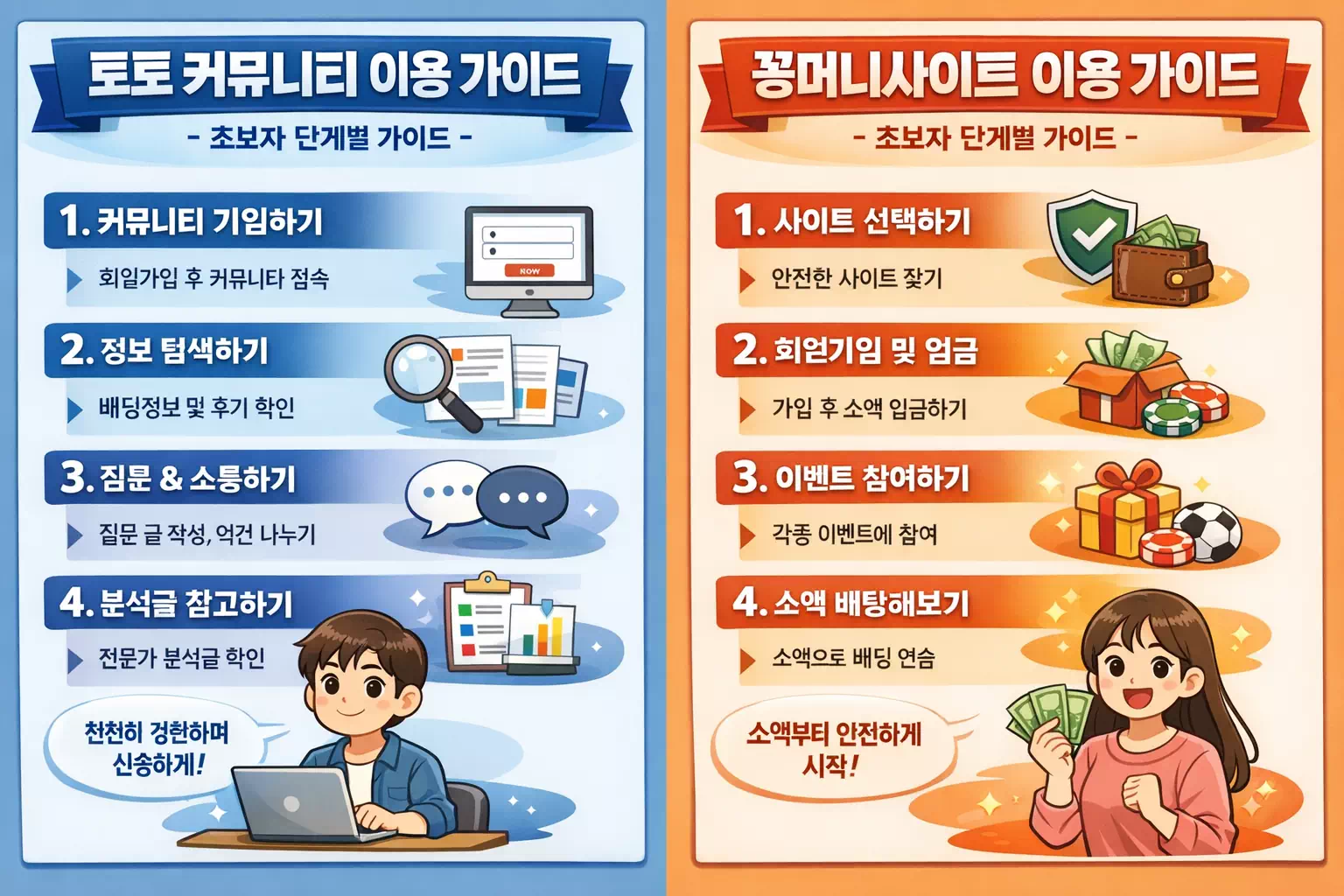 토토커뮤니티와 꽁머니사이트 초보자 단계별 이용 가이드 이미지